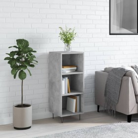 Engineered wood sideboard in gray concrete 34.5x32.5x90 cm by vidaXL, Sideboards - Ref: Foro24-828728, Price: 44,84 €, Discou...