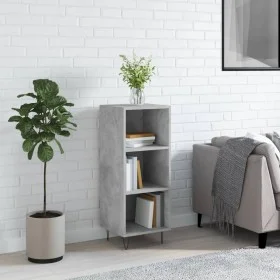 Engineered wood sideboard in gray concrete 34.5x32.5x90 cm by vidaXL, Sideboards - Ref: Foro24-828728, Price: 44,29 €, Discou...