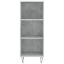 Engineered wood sideboard in gray concrete 34.5x32.5x90 cm by vidaXL, Sideboards - Ref: Foro24-828728, Price: 44,84 €, Discou...