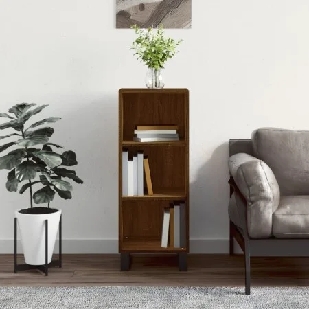 Aparador de madera de ingeniería marrón roble 34,5x32,5x90 cm de vidaXL, Aparadores - Ref: Foro24-828763, Precio: 51,47 €, De...