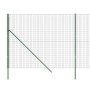 Cerca de alambre de acero galvanizado verde 2x25 m