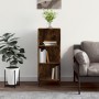 Sideboard aus geräuchertem Eichenholzwerkstoff, 34,5 x 32,5 x 90 cm von vidaXL, Sideboards - Ref: Foro24-828753, Preis: 53,36...
