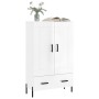 Hochglänzendes Sideboard aus weißem Holzwerkstoff, 69,5 x 31 x 115 cm von vidaXL, Sideboards - Ref: Foro24-830334, Preis: 102...