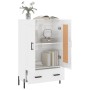 Hochglänzendes Sideboard aus weißem Holzwerkstoff, 69,5 x 31 x 115 cm von vidaXL, Sideboards - Ref: Foro24-830334, Preis: 102...