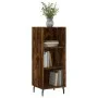 Smoked oak engineered wood sideboard 34.5x32.5x90 cm by vidaXL, Sideboards - Ref: Foro24-828753, Price: 52,71 €, Discount: %