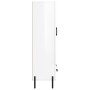 Aparador alto madera de ingeniería blanco brillo 69,5x31x115 cm de vidaXL, Aparadores - Ref: Foro24-830334, Precio: 102,86 €,...