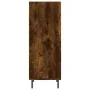 Smoked oak engineered wood sideboard 34.5x32.5x90 cm by vidaXL, Sideboards - Ref: Foro24-828753, Price: 52,71 €, Discount: %