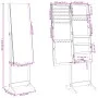 Mirror with black standing jewelry box 42x38x152 cm by vidaXL, Mirrors - Ref: Foro24-353257, Price: 114,14 €, Discount: %