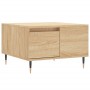 Oak Sonoma plywood coffee table 55x55x36.5 cm by vidaXL, Coffee table - Ref: Foro24-830751, Price: 56,75 €, Discount: %
