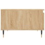 Mesa de centro madera contrachapada roble Sonoma 55x55x36,5 cm