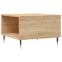 Oak Sonoma plywood coffee table 55x55x36.5 cm by vidaXL, Coffee table - Ref: Foro24-830751, Price: 56,75 €, Discount: %