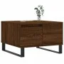 Mesa de centro madera contrachapada roble marrón 55x55x36,5 cm de vidaXL, Mesas de centro - Ref: Foro24-830771, Precio: 62,27...