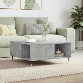 Mesa de centro madera contrachapada gris hormigón 80x80x36,5 cm de vidaXL, Mesas de centro - Ref: Foro24-830776, Precio: 59,0...