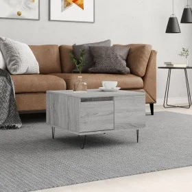 Sonoma gray plywood coffee table 55x55x36.5 cm by vidaXL, Coffee table - Ref: Foro24-830762, Price: 55,07 €, Discount: %