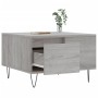 Mesa de centro madera contrachapada gris Sonoma 55x55x36,5 cm de vidaXL, Mesas de centro - Ref: Foro24-830762, Precio: 55,66 ...