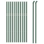 Cerca de alambre de acero galvanizado verde 0,8x25 m