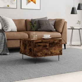 Smoked oak plywood coffee table 55x55x36.5 cm by vidaXL, Coffee table - Ref: Foro24-830761, Price: 53,47 €, Discount: %