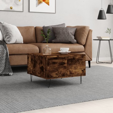 Couchtisch aus geräuchertem Eichensperrholz, 55 x 55 x 36,5 cm von vidaXL, Couchtisch - Ref: Foro24-830761, Preis: 54,79 €, R...