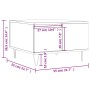 Couchtisch aus geräuchertem Eichensperrholz, 55 x 55 x 36,5 cm von vidaXL, Couchtisch - Ref: Foro24-830761, Preis: 54,79 €, R...