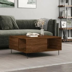 Couchtisch aus braunem Eichensperrholz 80x80x36,5 cm von vidaXL, Couchtisch - Ref: Foro24-830787, Preis: 53,45 €, Rabatt: %
