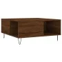 Oak brown plywood coffee table 80x80x36.5 cm by vidaXL, Coffee table - Ref: Foro24-830787, Price: 53,89 €, Discount: %