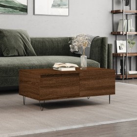 Couchtisch aus braunem Eichensperrholz, 90 x 50 x 36,5 cm von vidaXL, Couchtisch - Ref: Foro24-830811, Preis: 49,21 €, Rabatt: %
