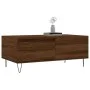 Mesa de centro madera contrachapada marrón roble 90x50x36,5 cm de vidaXL, Mesas de centro - Ref: Foro24-830811, Precio: 49,21...