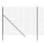 Cerca de alambre de acero galvanizado verde 1,6x25 m