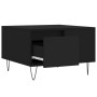 Mesa de centro madera contrachapada negro 55x55x36,5 cm de vidaXL, Mesas de centro - Ref: Foro24-830757, Precio: 56,31 €, Des...