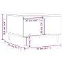 Sonoma-Couchtisch aus grauem Sperrholz, 55 x 55 x 36,5 cm von vidaXL, Couchtisch - Ref: Foro24-830754, Preis: 56,97 €, Rabatt: %