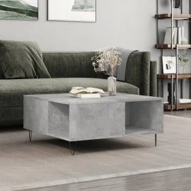 Concrete gray plywood coffee table 80x80x36.5 cm by vidaXL, Coffee table - Ref: Foro24-830784, Price: 70,23 €, Discount: %