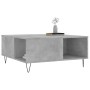 Mesa de centro madera contrachapada gris hormigón 80x80x36,5 cm de vidaXL, Mesas de centro - Ref: Foro24-830784, Precio: 70,98 €
