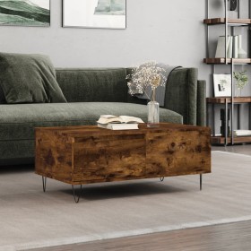 Couchtisch aus geräuchertem Eichensperrholz, 90 x 50 x 36,5 cm von vidaXL, Couchtisch - Ref: Foro24-830809, Preis: 50,11 €, R...