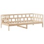 Sofá cama con techo madera maciza de pino 90x190 cm