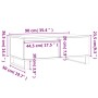 Couchtisch aus weißem Sperrholz, 90 x 50 x 36,5 cm von vidaXL, Couchtisch - Ref: Foro24-830812, Preis: 92,60 €, Rabatt: %