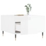 Mesa de centro madera contrachapada blanco brillo 55x55x36,5 cm de vidaXL, Mesas de centro - Ref: Foro24-830750, Precio: 60,7...
