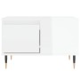 Mesa de centro madera contrachapada blanco brillo 55x55x36,5 cm de vidaXL, Mesas de centro - Ref: Foro24-830750, Precio: 60,7...