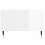 Mesa de centro madera contrachapada blanco brillo 55x55x36,5 cm de vidaXL, Mesas de centro - Ref: Foro24-830750, Precio: 60,7...