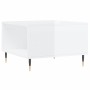 Mesa de centro madera contrachapada blanco brillo 55x55x36,5 cm de vidaXL, Mesas de centro - Ref: Foro24-830750, Precio: 60,7...
