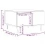 Couchtisch aus weißem Sperrholz, 55 x 55 x 36,5 cm von vidaXL, Couchtisch - Ref: Foro24-830756, Preis: 56,16 €, Rabatt: %