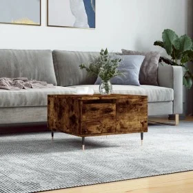 Couchtisch aus geräuchertem Eichensperrholz 55x55x36,5 cm von vidaXL, Couchtisch - Ref: Foro24-830753, Preis: 54,81 €, Rabatt: %