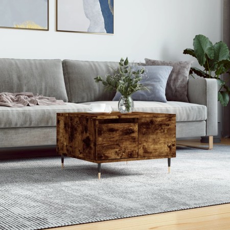 Couchtisch aus geräuchertem Eichensperrholz 55x55x36,5 cm von vidaXL, Couchtisch - Ref: Foro24-830753, Preis: 55,50 €, Rabatt: %