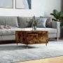 Mesa de centro madera contrachapada roble ahumado 55x55x36,5 cm de vidaXL, Mesas de centro - Ref: Foro24-830753, Precio: 54,8...