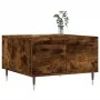Mesa de centro madera contrachapada roble ahumado 55x55x36,5 cm de vidaXL, Mesas de centro - Ref: Foro24-830753, Precio: 54,8...