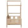 Sofá cama con techo de madera maciza de pino 80x200 cm