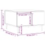 Couchtisch aus geräuchertem Eichensperrholz 55x55x36,5 cm von vidaXL, Couchtisch - Ref: Foro24-830753, Preis: 55,50 €, Rabatt: %