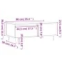 Sonoma-Couchtisch aus grauem Sperrholz, 90 x 50 x 36,5 cm von vidaXL, Couchtisch - Ref: Foro24-830810, Preis: 68,78 €, Rabatt: %