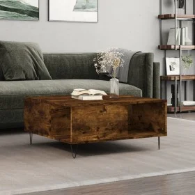 Couchtisch aus geräuchertem Eichensperrholz 80x80x36,5 cm von vidaXL, Couchtisch - Ref: Foro24-830785, Preis: 70,23 €, Rabatt: %