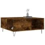 Couchtisch aus geräuchertem Eichensperrholz 80x80x36,5 cm von vidaXL, Couchtisch - Ref: Foro24-830785, Preis: 70,23 €, Rabatt: %