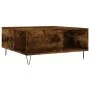 Couchtisch aus geräuchertem Eichensperrholz 80x80x36,5 cm von vidaXL, Couchtisch - Ref: Foro24-830785, Preis: 70,23 €, Rabatt: %